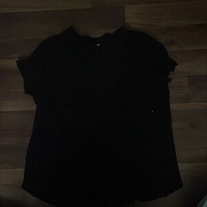 Plain black tee